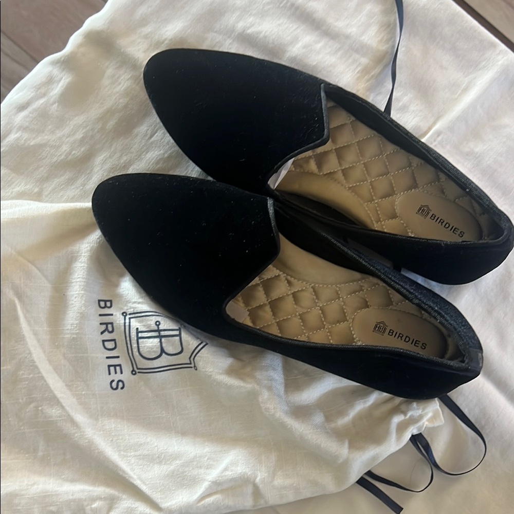 Birdies Women's Black Loafers
